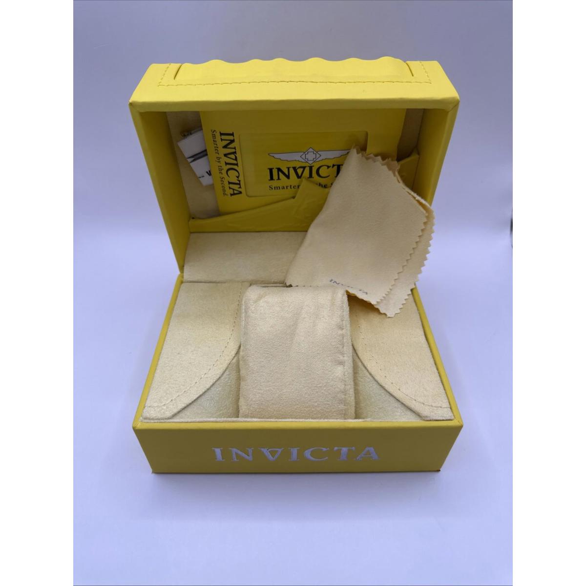 Invicta Yellow Watch Display Storage Presentation Box Case Only